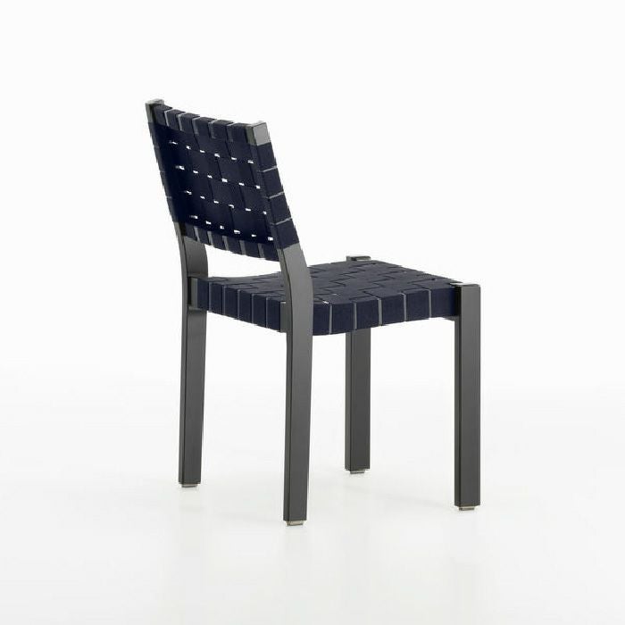 Artek/CHAIR 611/チェア611/本体：バーチ材 背座：リネン/ナチュラルラッカー仕上げ/ブラック 【納期】約3～4週間（メーカー欠品時を除く）
