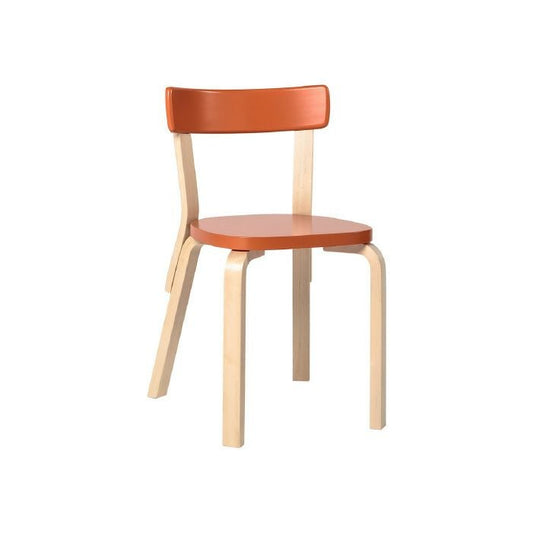 Artek/CHAIR 66/チェア66/バーチ材/ナチュラルラッカー仕上げ/オレンジラッカー 【納期】約3～4週間（メーカー欠品時を除く）