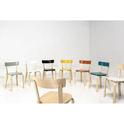 Artek/CHAIR 66/チェア66/バーチ材/ナチュラルラッカー仕上げ/グリーンラッカー 【納期】約3～4週間（メーカー欠品時を除く）