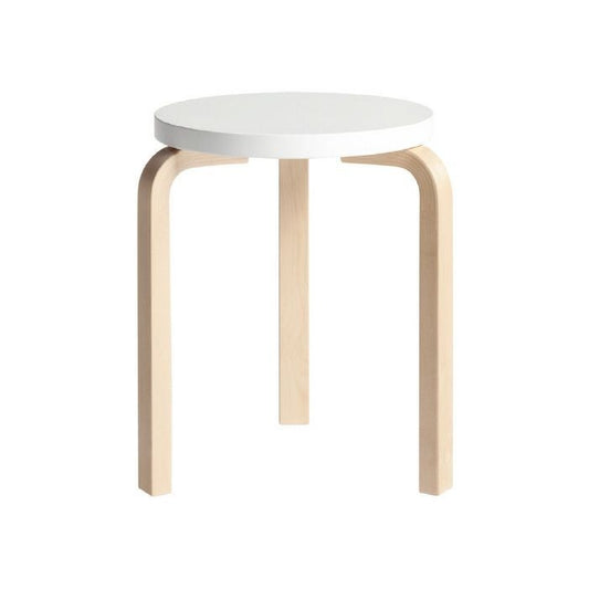 Artek/STOOL 60/スツール60/バーチ材/ナチュラルラッカー仕上げ/ホワイトラッカー