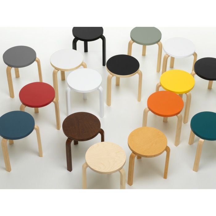 Artek/STOOL 60/スツール60/バーチ材/ブラックラッカー仕上げ 【納期】約3～4週間（メーカー欠品時を除く）
