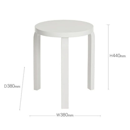 Artek/STOOL 60/スツール60/バーチ材/ホワイトラッカー仕上げ 【納期】約3～4週間（メーカー欠品時を除く）