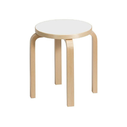 Artek/STOOL E60/スツールE60/バーチ材/ナチュラルラッカー仕上げ/ホワイトラミネート 【納期】約3～4週間（メーカー欠品時を除く）