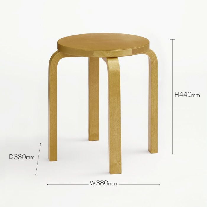 Artek/STOOL E60/スツールE60/バーチ材/ハニーステイン仕上げ 【納期】約3～4週間（メーカー欠品時を除く）