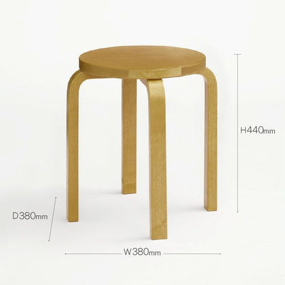Artek/STOOL E60/スツールE60/バーチ材/ハニーステイン仕上げ 【納期】約3～4週間（メーカー欠品時を除く）
