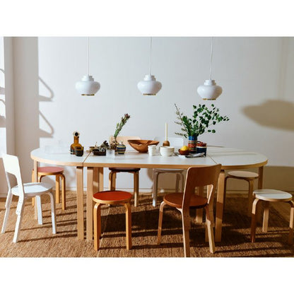 Artek/95 TABLE/95テーブル/バーチ材/ナチュラルラッカー仕上げ/ホワイトラミネート 【納期】約3～4週間（メーカー欠品時を除く）