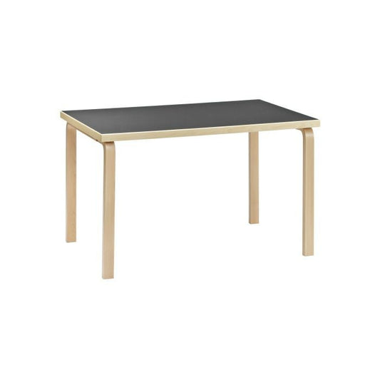 Artek/81B TABLE/81Bテーブル/バーチ材/ナチュラルラッカー仕上げ/ブラックリノリウム 【納期】約3～4週間（メーカー欠品時を除く）