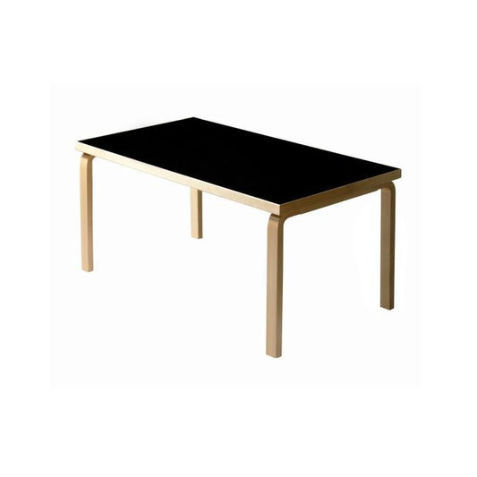 Artek/82B TABLE/82Bテーブル/バーチ材/ナチュラルラッカー仕上げ/ブラックリノリウム 【納期】約3～4週間（メーカー欠品時を除く）