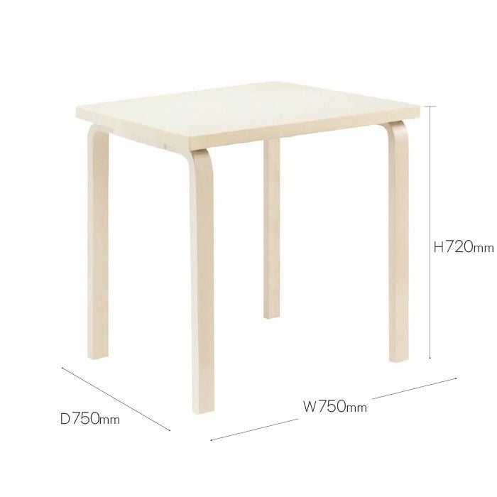 Artek/81C TABLE/81Cテーブル/バーチ材/ナチュラルラッカー仕上げ 【納期】約3～4週間（メーカー欠品時を除く）
