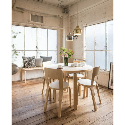 Artek/90A TABLE/90Aテーブル/バーチ材/ナチュラルラッカー仕上げ/ホワイトラミネート 【納期】約3～4週間（メーカー欠品時を除く）