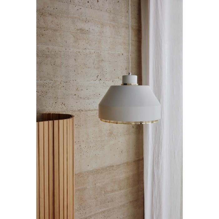 Artek/AMA500 Pendant Lamp/AMA500ペンダント/スチール/ホワイト塗装/ブラスメッキ 【納期】約3～4週間（メーカー欠品時を除く）
