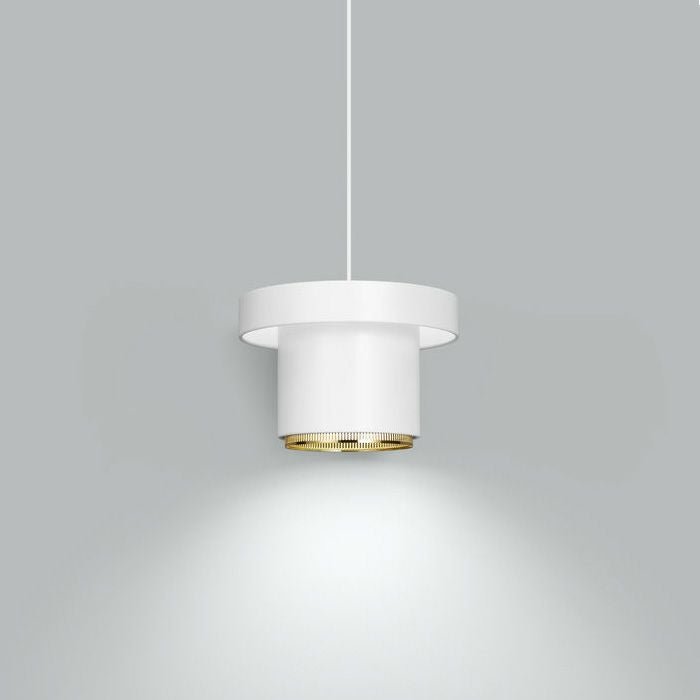 Artek/A201 Pendant Lamp/A201ペンダント/スチール/ホワイト塗装/ブラスメッキ 【納期】約3～4週間（メーカー欠品時を除く）