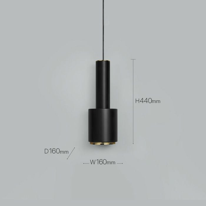 Artek/A110 Pendant Lamp “Hand Grenade“/A110 ペンダント 手榴弾/スチール/ブラック塗装/ブラスメッキ 【納期】約3～4週間（メーカー欠品時を除く）