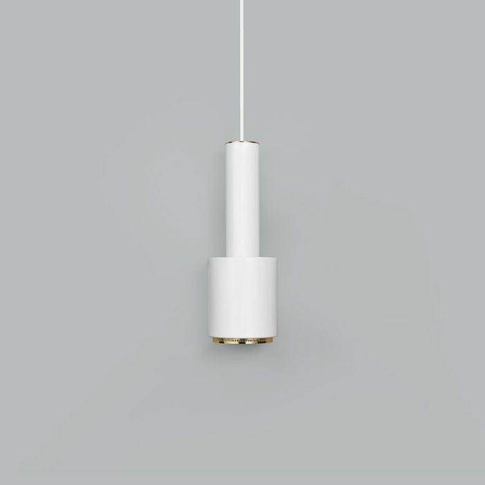Artek/A110 Pendant Lamp “Hand Grenade“/A110 ペンダント 手榴弾/スチール/ホワイト塗装/ブラスメッキ 【納期】約3～4週間（メーカー欠品時を除く）