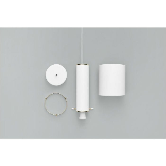 Artek/A110 Pendant Lamp “Hand Grenade“/A110 ペンダント 手榴弾/スチール/ホワイト塗装/ブラスメッキ 【納期】約3～4週間（メーカー欠品時を除く）