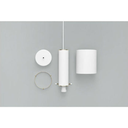 Artek/A110 Pendant Lamp “Hand Grenade“/A110 ペンダント 手榴弾/スチール/ホワイト塗装/ブラスメッキ 【納期】約3～4週間（メーカー欠品時を除く）