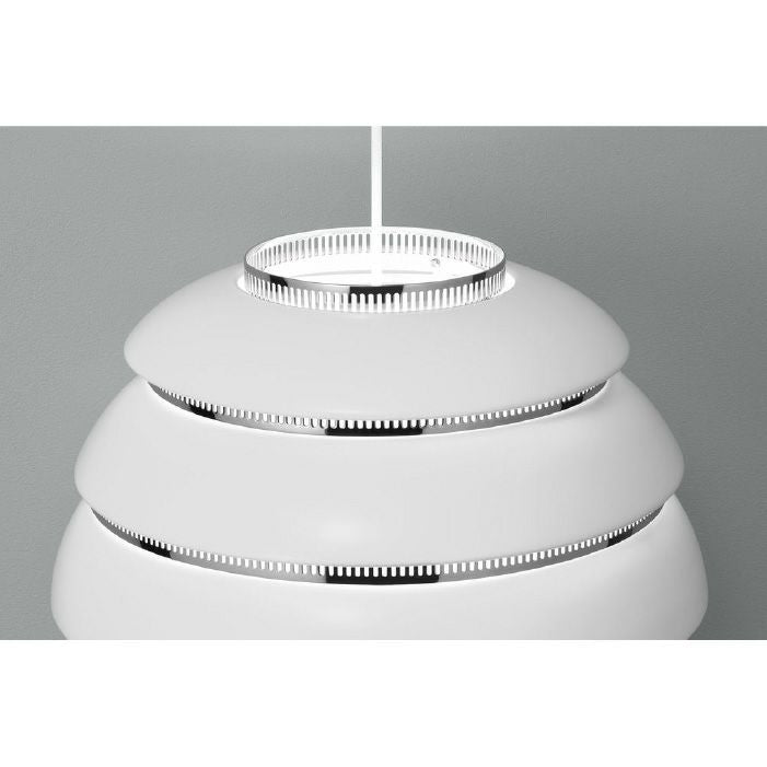 Artek/A331 Pendant Lamp “Beehive“ /A331 ペンダント ビーハイブ/アルミニウム/ホワイト塗装/クロームメッキ 【納期】約3～4週間（メーカー欠品時を除く）