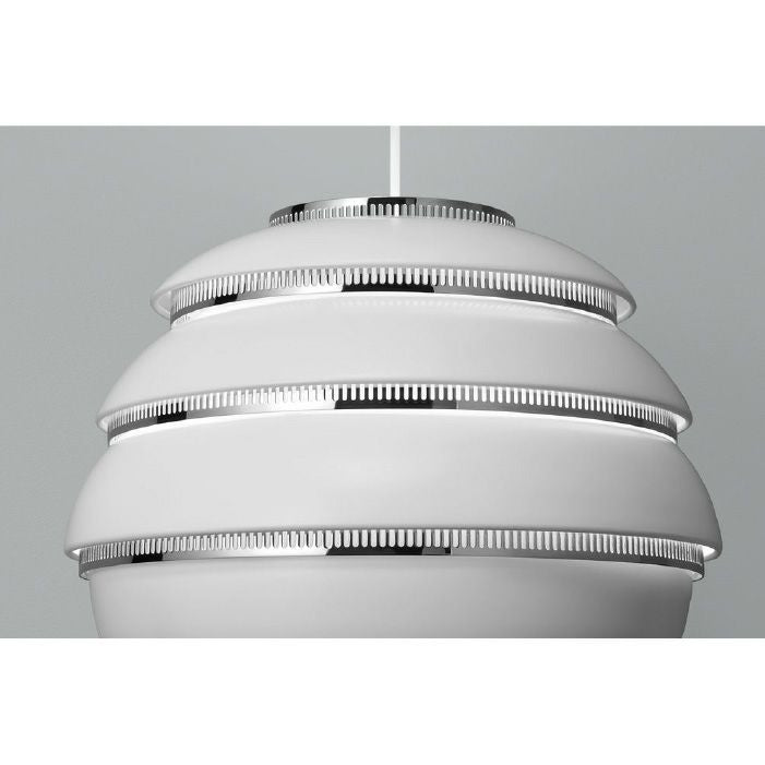 Artek/A331 Pendant Lamp “Beehive“ /A331 ペンダント ビーハイブ/アルミニウム/ホワイト塗装/クロームメッキ 【納期】約3～4週間（メーカー欠品時を除く）