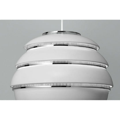 Artek/A331 Pendant Lamp “Beehive“ /A331 ペンダント ビーハイブ/アルミニウム/ホワイト塗装/クロームメッキ 【納期】約3～4週間（メーカー欠品時を除く）