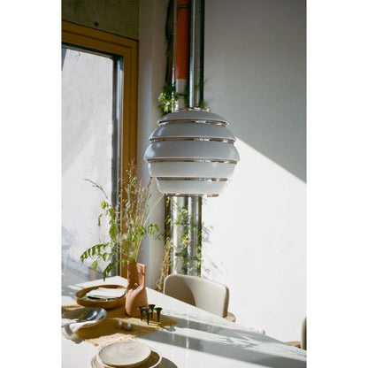 Artek/A331 Pendant Lamp “Beehive“ /A331 ペンダント ビーハイブ/アルミニウム/ホワイト塗装/クロームメッキ 【納期】約3～4週間（メーカー欠品時を除く）