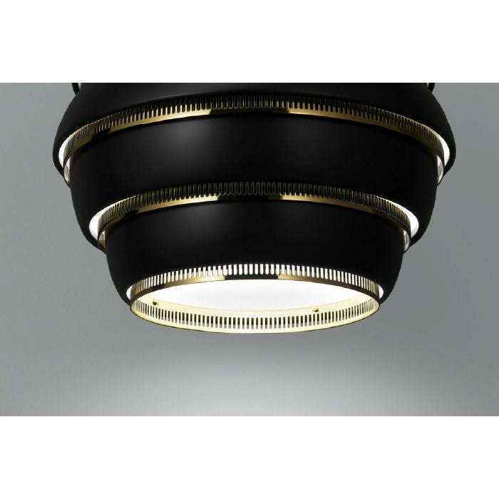 Artek/A331 Pendant Lamp “Beehive“ /A331 ペンダント ビーハイブ/アルミニウム/ブラック塗装/ブラスメッキ 【納期】約3～4週間（メーカー欠品時を除く）