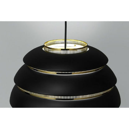 Artek/A331 Pendant Lamp “Beehive“ /A331 ペンダント ビーハイブ/アルミニウム/ブラック塗装/ブラスメッキ 【納期】約3～4週間（メーカー欠品時を除く）