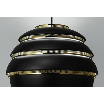 Artek/A331 Pendant Lamp “Beehive“ /A331 ペンダント ビーハイブ/アルミニウム/ブラック塗装/ブラスメッキ 【納期】約3～4週間（メーカー欠品時を除く）