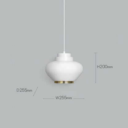 Artek/A333 Pendant Lamp “Turnip“/A333 ペンダント カブ/スチール/ホワイト塗装/ブラスメッキ 【納期】約3～4週間（メーカー欠品時を除く）