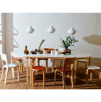 Artek/A333 Pendant Lamp “Turnip“/A333 ペンダント カブ/スチール/ホワイト塗装/ブラスメッキ 【納期】約3～4週間（メーカー欠品時を除く）