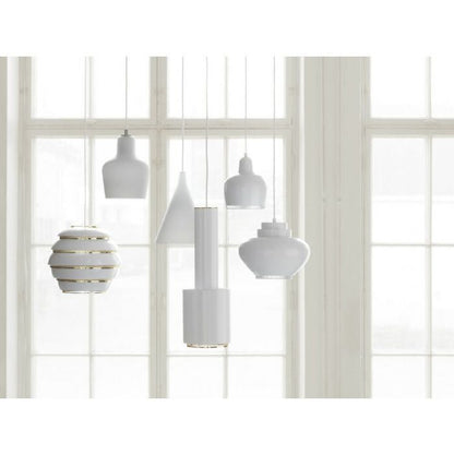 Artek/A333 Pendant Lamp “Turnip“/A333 ペンダント カブ/スチール/ホワイト塗装/ブラスメッキ 【納期】約3～4週間（メーカー欠品時を除く）