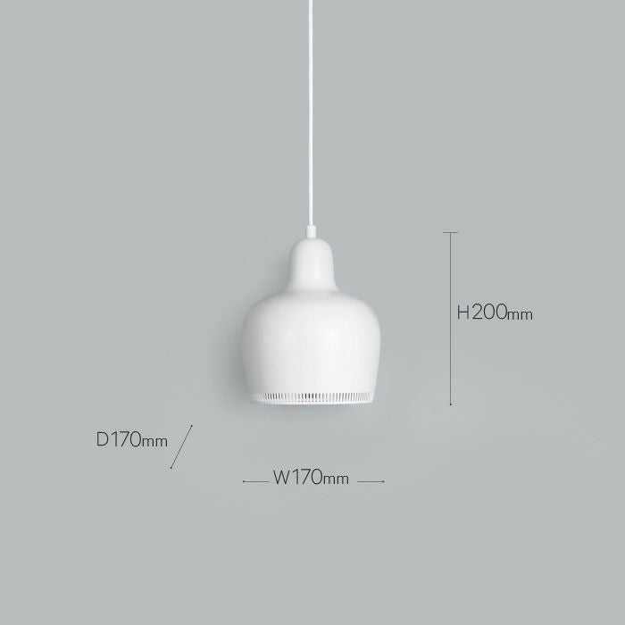 Artek（アルテック）/A330S Pendant Lamp "Golden Bell"/A330S ペンダント ゴールデンベル/スチール/ホワイト塗装 【納期】約3～4週間（メーカー欠品時を除く）