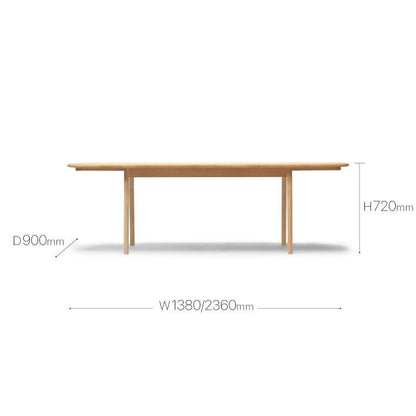 CARL HANSEN & SON（カールハンセン&サン）/CH006/ダイニングテーブル/ビーチ材/オイル仕上げ 【納期】約3～4週間（メーカー欠品時を除く）