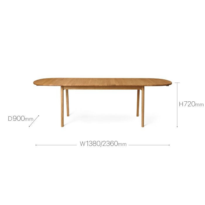 CARL HANSEN & SON（カールハンセン&サン）/CH006/ダイニングテーブル/オーク材/オイル仕上げ 【納期】約3～4週間（メーカー欠品時を除く）