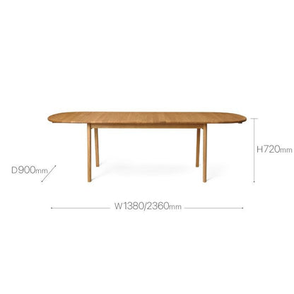 CARL HANSEN & SON（カールハンセン&サン）/CH006/ダイニングテーブル/オーク材/オイル仕上げ 【納期】約3～4週間（メーカー欠品時を除く）