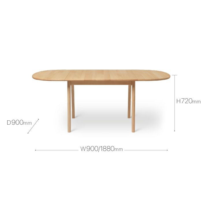 CARL HANSEN & SON（カールハンセン&サン）/CH002/ダイニングテーブル/ビーチ材/オイル仕上げ 【納期】約3～4週間（メーカー欠品時を除く）