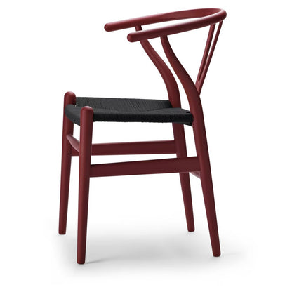 【カールハンセン別注Kvadratクッションプレゼント】CARL HANSEN & SON（カールハンセン&サン）/CH24/Yチェア（ワイチェア）/ビーチ材/SOFT/RED BROWN/ブラックペーパーコード【納期】ご注文後確認