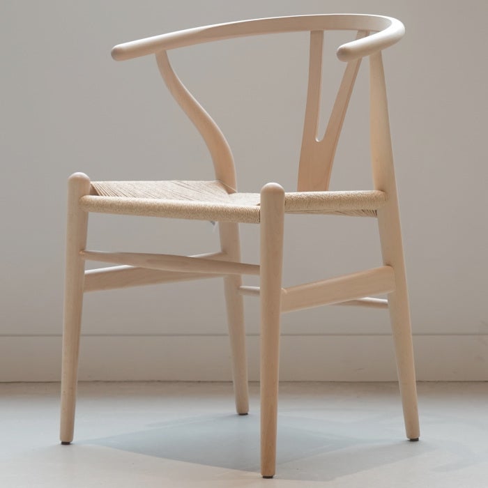 【カールハンセン別注Kvadratクッションプレゼント】CARL HANSEN & SON（カールハンセン&サン）/CH24/Yチェア（ワイチェア）/ビーチ材/ソープ仕上げ/ナチュラルペーパーコード 傷防止フェルト付