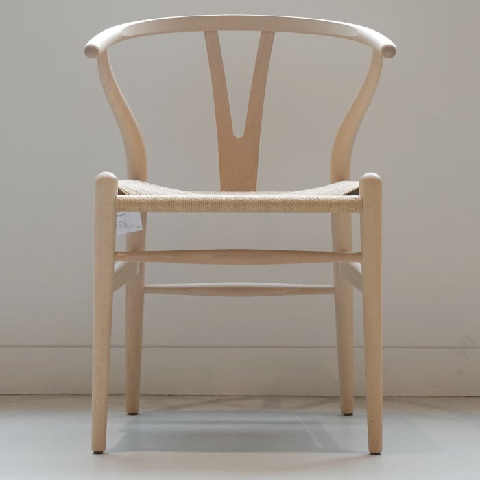 【カールハンセン別注Kvadratクッションプレゼント】CARL HANSEN & SON（カールハンセン&サン）/CH24/Yチェア（ワイチェア）/ビーチ材/ソープ仕上げ/ナチュラルペーパーコード 傷防止フェルト付