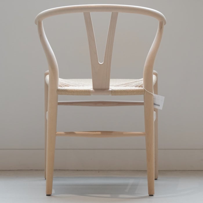 【カールハンセン別注Kvadratクッションプレゼント】CARL HANSEN & SON（カールハンセン&サン）/CH24/Yチェア（ワイチェア）/ビーチ材/ソープ仕上げ/ナチュラルペーパーコード 傷防止フェルト付