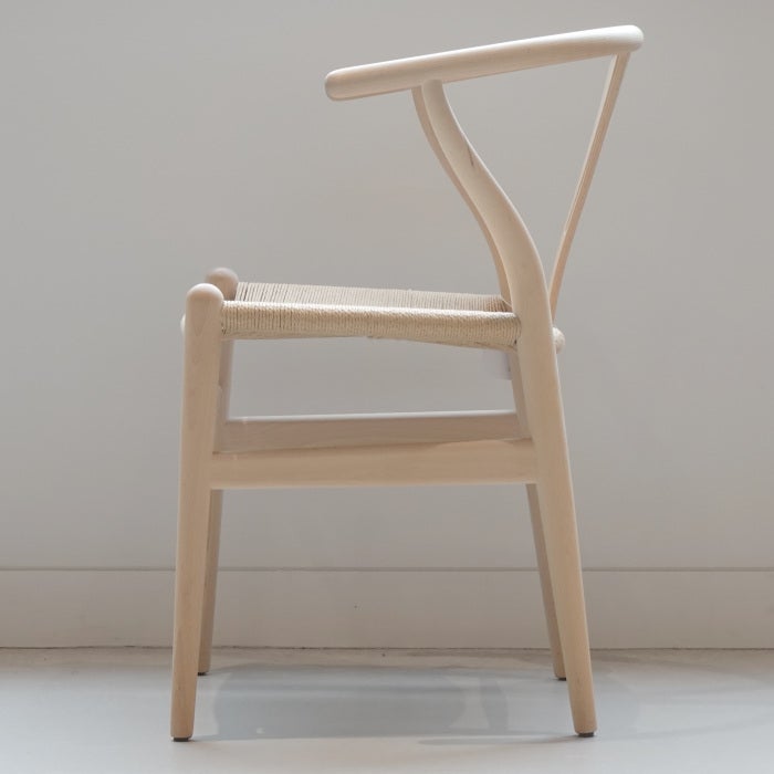 【カールハンセン別注Kvadratクッションプレゼント】CARL HANSEN & SON（カールハンセン&サン）/CH24/Yチェア（ワイチェア）/ビーチ材/ソープ仕上げ/ナチュラルペーパーコード 傷防止フェルト付