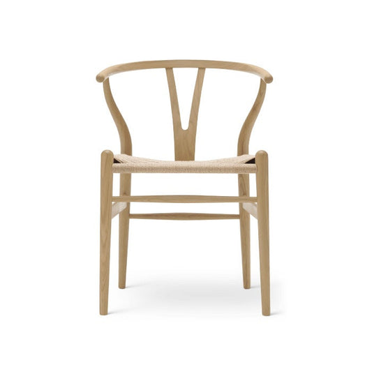 【カールハンセン別注Kvadratクッションプレゼント】CARL HANSEN & SON（カールハンセン&サン）/CH24/Yチェア（ワイチェア）/オーク材/ソープ仕上げ/ナチュラルペーパーコード 傷防止フェルト付