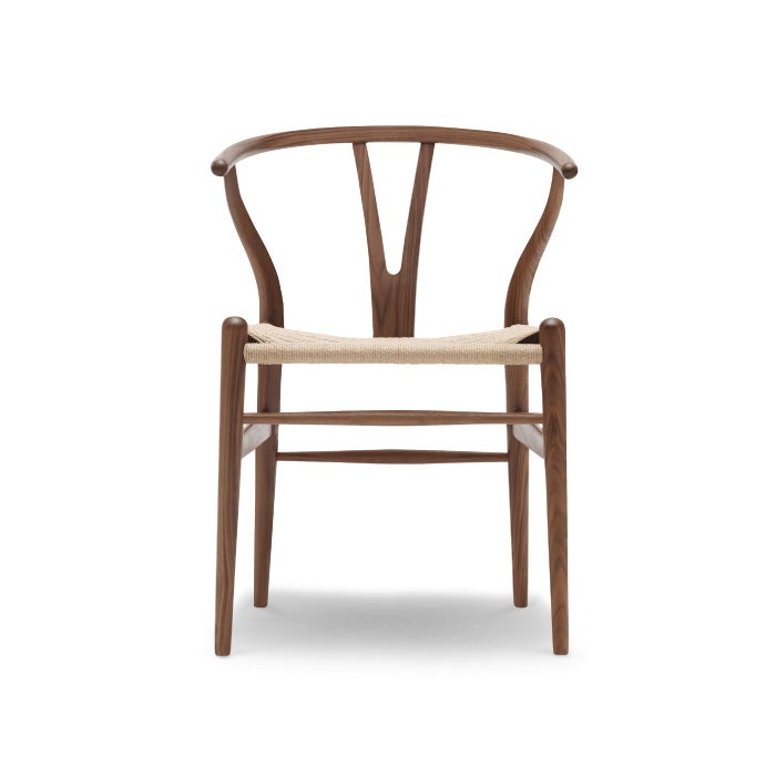 【カールハンセン別注Kvadratクッションプレゼント】CARL HANSEN & SON（カールハンセン&サン）/CH24/Yチェア（ワイチェア）/ウォールナット材/オイル仕上げ/ナチュラルペーパーコード 傷防止フェルト付