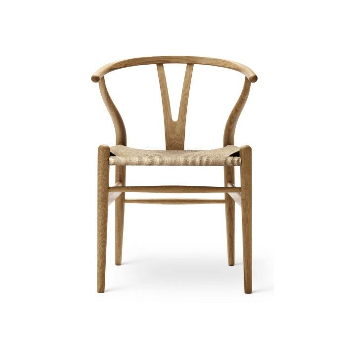 【カールハンセン別注Kvadratクッションプレゼント】CARL HANSEN & SON（カールハンセン&サン）/CH24/Yチェア（ワイチェア）/オーク材/オイル仕上げ/ナチュラルペーパーコード 傷防止フェルト付