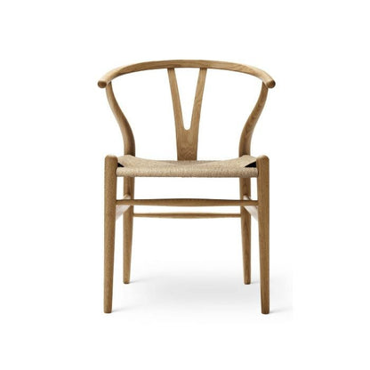 【カールハンセン別注Kvadratクッションプレゼント】CARL HANSEN & SON（カールハンセン&サン）/CH24/Yチェア（ワイチェア）/オーク材/オイル仕上げ/ナチュラルペーパーコード 傷防止フェルト付