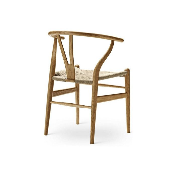 【カールハンセン別注Kvadratクッションプレゼント】CARL HANSEN & SON（カールハンセン&サン）/CH24/Yチェア（ワイチェア）/オーク材/オイル仕上げ/ナチュラルペーパーコード 傷防止フェルト付