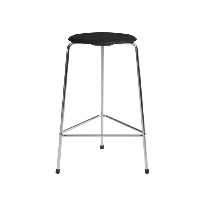 FRITZ HANSEN（フリッツハンセン）/High Dot/ハイドットスツール/ブラック/カラードアッシュ/クローム脚/3本脚 【納期】約3～4週間（メーカー欠品時を除く）