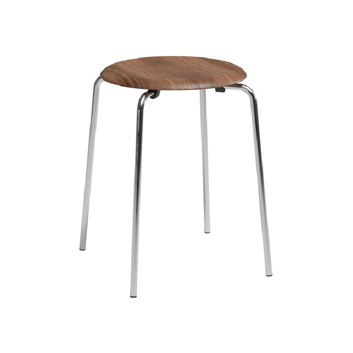 FRITZ HANSEN（フリッツハンセン）/Dot/ドットスツール/ブラック/カラードアッシュ/クローム脚 【納期】約3～4週間（メーカー欠品時を除く）