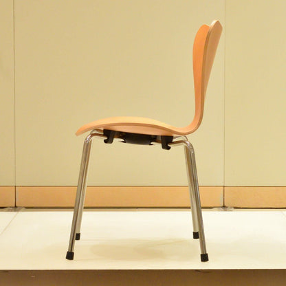 【店頭在庫品】FRITZ HANSEN（フリッツハンセン）/セブンチェア/子供用チェア/オレゴンパイン/ナチュラルウッド/クローム脚く