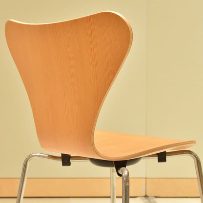 【店頭在庫品】FRITZ HANSEN（フリッツハンセン）/セブンチェア/子供用チェア/オレゴンパイン/ナチュラルウッド/クローム脚く