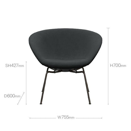 FRITZ HANSEN（フリッツハンセン）/POT3318/POT/1173（グレー）/ファブリック/ブラウンブロンズレッグ 【納期】約3～4週間（メーカー欠品時を除く）